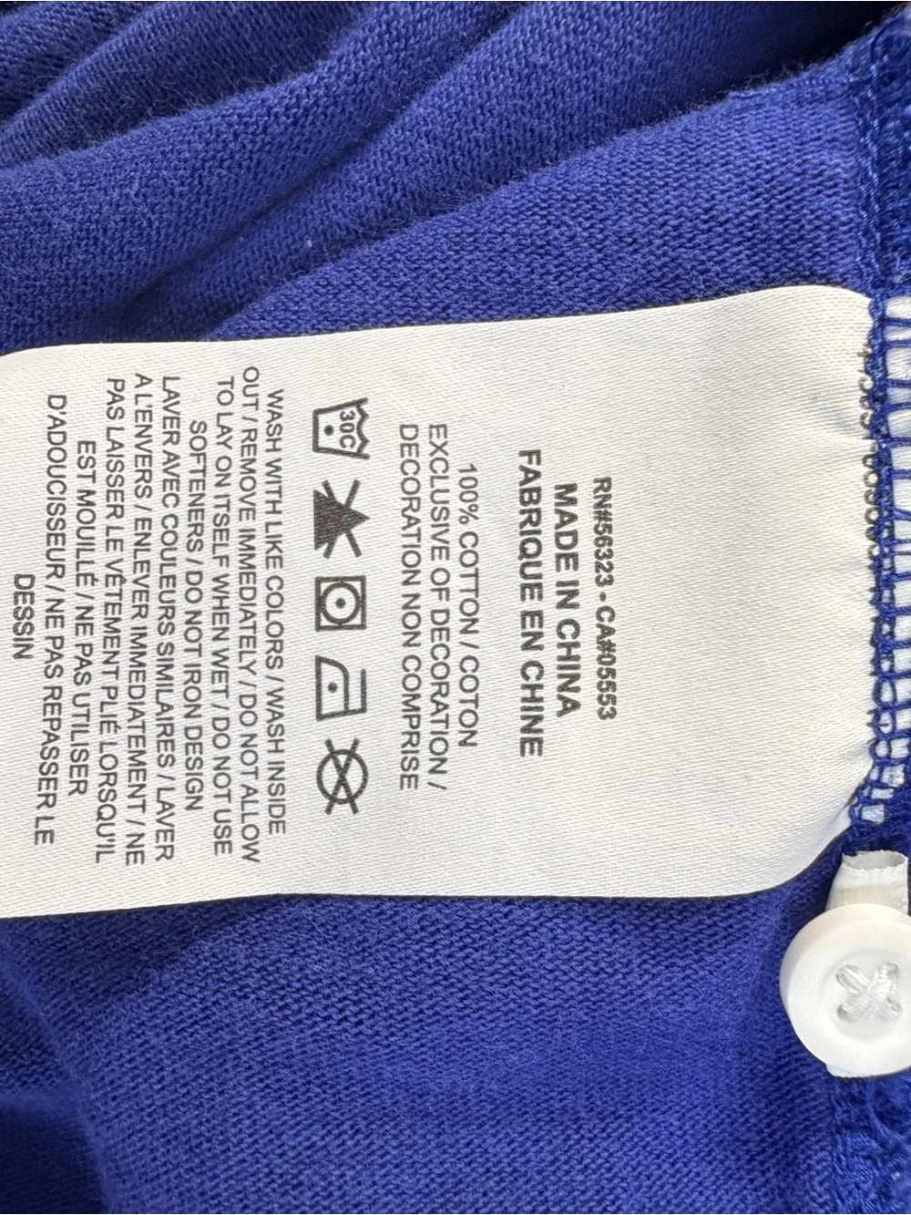 Nike Men’s Rugby Long Sleeve Royal Blue Polo With Embroidered SWOOSH Logo Size M